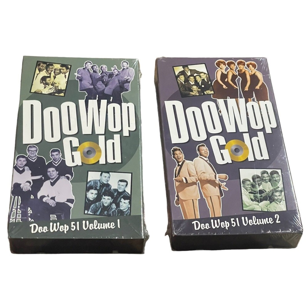 Time Life Doo Wop Gold VHS Tapes Doo Wop 51 Volume 1  Volume 2 New Sealed Lot